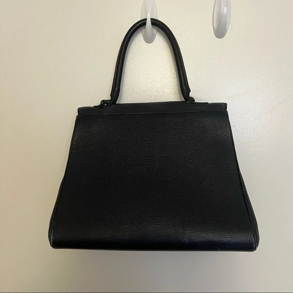 Delvaux Navy Blue Leather Brillant Handbag - Picture 3 of 11